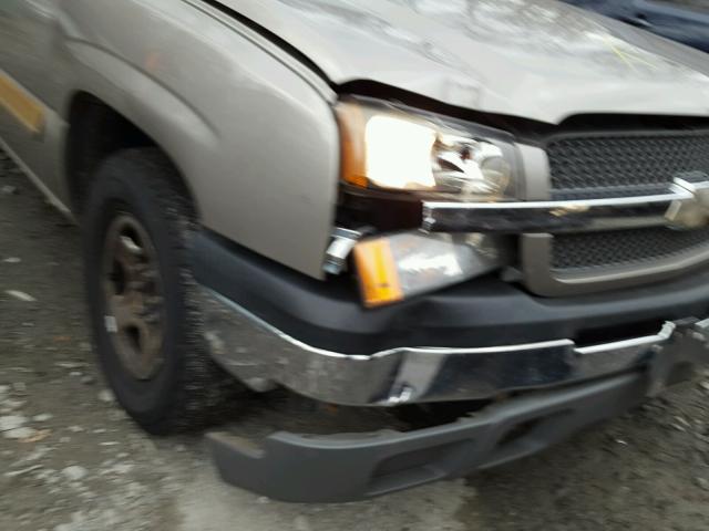 2GCEC19T531133085 - 2003 CHEVROLET SILVERADO GRAY photo 9