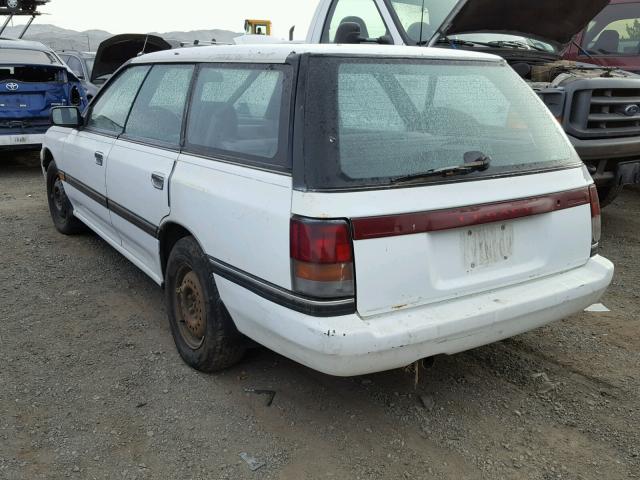 4S3BJ6321N7920272 - 1992 SUBARU LEGACY L A WHITE photo 3