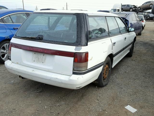 4S3BJ6321N7920272 - 1992 SUBARU LEGACY L A WHITE photo 4