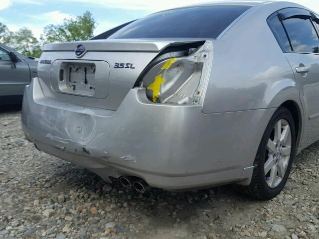 1N4BA41E56C817081 - 2006 NISSAN MAXIMA SE SILVER photo 9