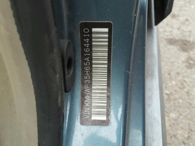 KMHWF35H65A164410 - 2005 HYUNDAI SONATA GLS BLUE photo 10