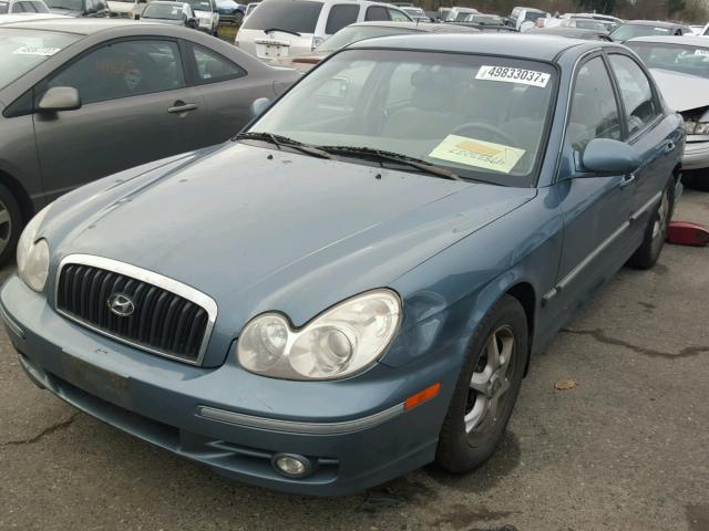 KMHWF35H65A164410 - 2005 HYUNDAI SONATA GLS BLUE photo 2