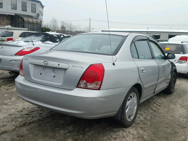 KMHDN46D96U296654 - 2006 HYUNDAI ELANTRA GL SILVER photo 4