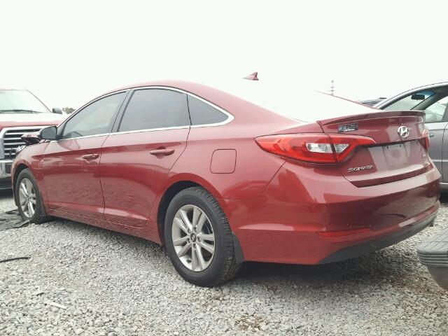 5NPE24AA2GH422248 - 2016 HYUNDAI SONATA ECO MAROON photo 3