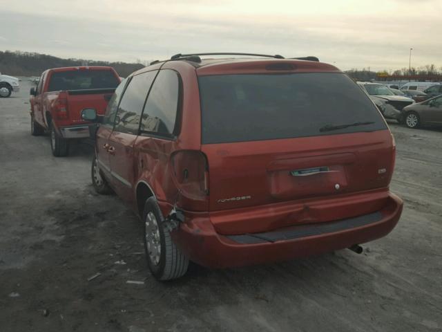 1C4GJ45G01B114160 - 2001 CHRYSLER VOYAGER LX MAROON photo 3