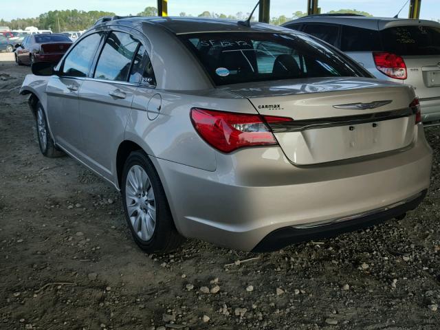 1C3CCBAB8EN205905 - 2014 CHRYSLER 200 LX BEIGE photo 3