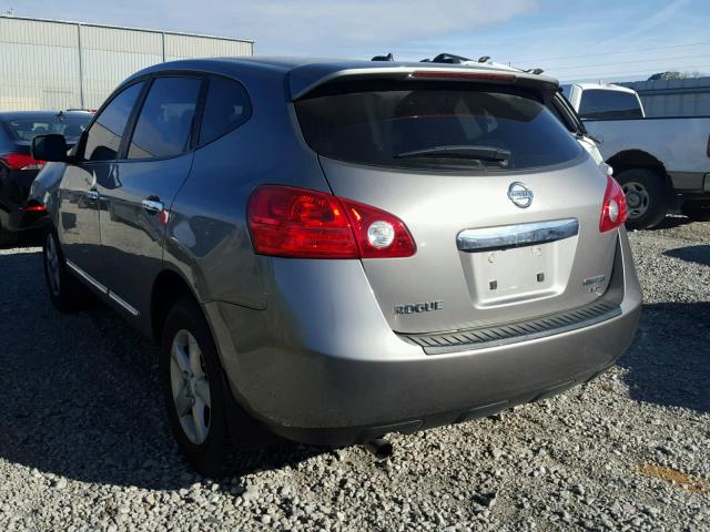 JN8AS5MV5DW601641 - 2013 NISSAN ROGUE S GRAY photo 3