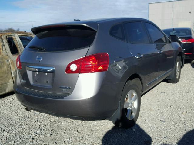 JN8AS5MV5DW601641 - 2013 NISSAN ROGUE S GRAY photo 4