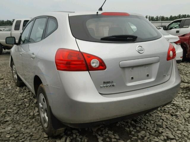 JN8AS58V29W187574 - 2009 NISSAN ROGUE S SILVER photo 3