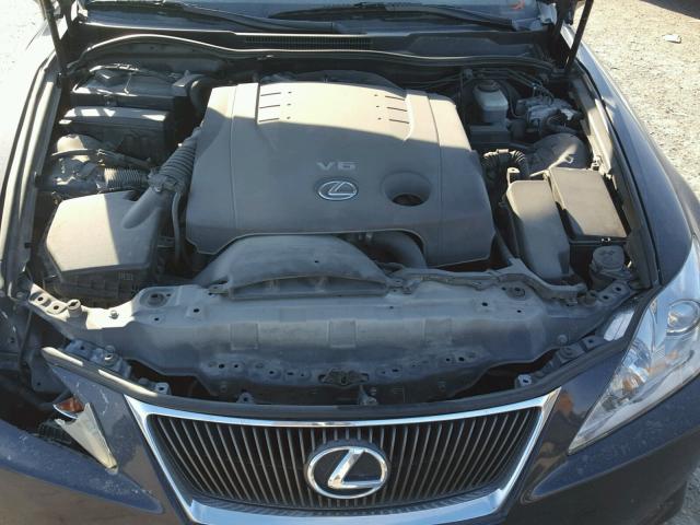 JTHCK262165002734 - 2006 LEXUS IS 250 BLUE photo 7