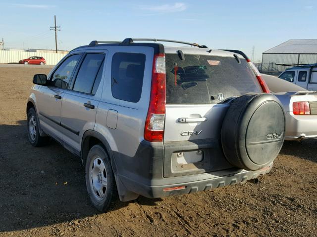 JHLRD68505C012608 - 2005 HONDA CR-V LX GRAY photo 3