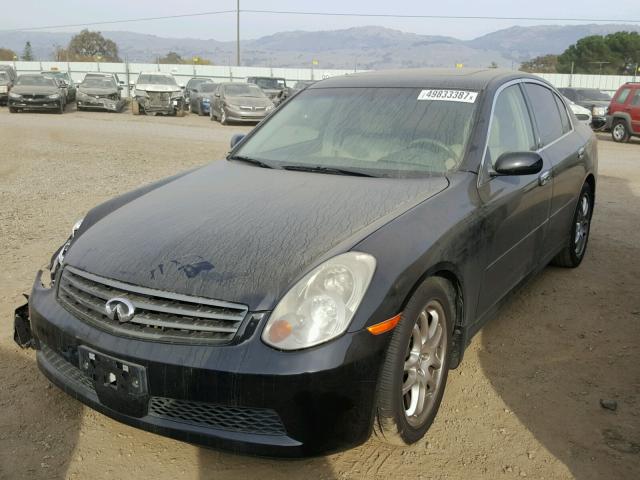 JNKCV51E55M217029 - 2005 INFINITI G35 BLACK photo 2