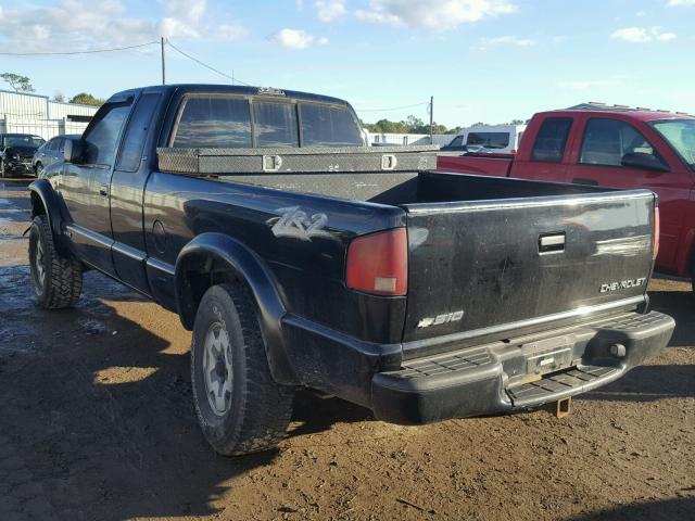 1GCCT19W2Y8124141 - 2000 CHEVROLET S TRUCK S1 BLACK photo 3