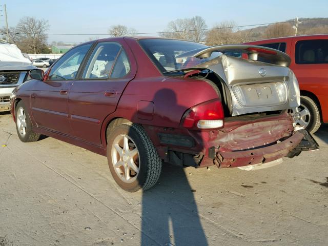 3N1BB51DX1L127931 - 2001 NISSAN SENTRA SE RED photo 3