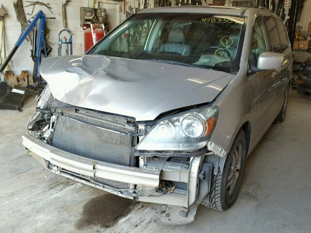 5FNRL38656B428598 - 2006 HONDA ODYSSEY EX SILVER photo 2