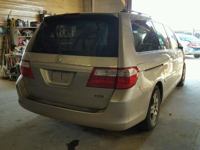 5FNRL38656B428598 - 2006 HONDA ODYSSEY EX SILVER photo 4