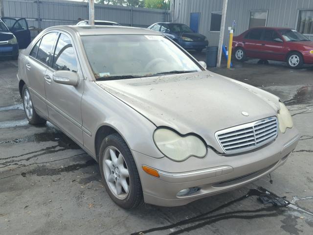 WDBRF64J02F178839 - 2002 MERCEDES-BENZ C 320 BEIGE photo 1