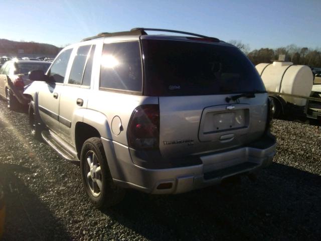 1GNDS13S952320094 - 2005 CHEVROLET TRAILBLAZE SILVER photo 3