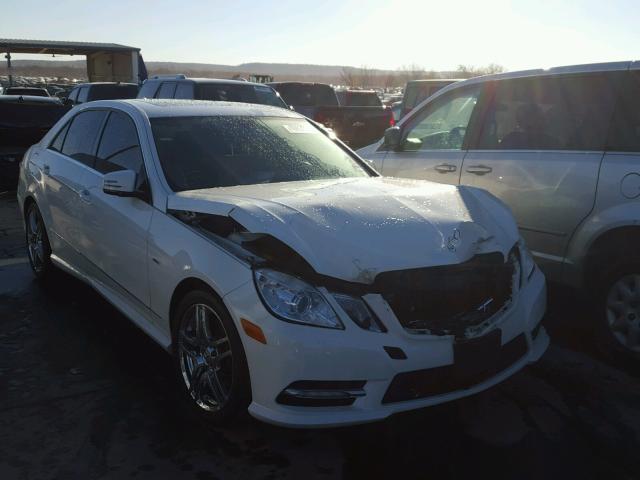 WDDHF5KB4CA653528 - 2012 MERCEDES-BENZ E 350 WHITE photo 1