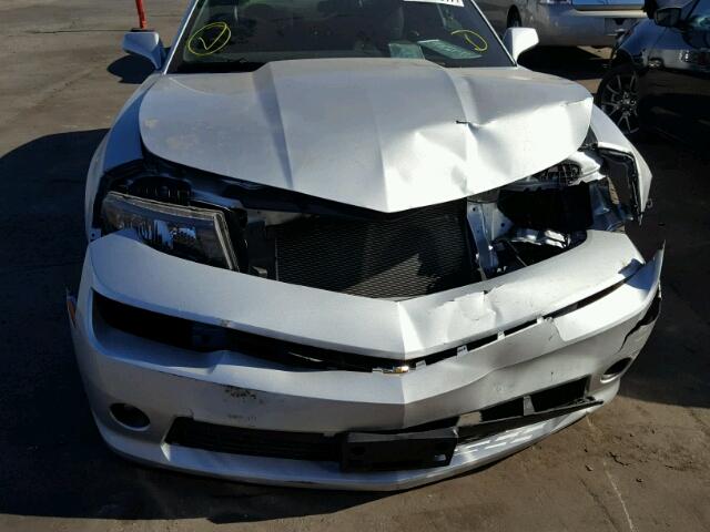 2G1FA1E34E9218934 - 2014 CHEVROLET CAMARO LS SILVER photo 9