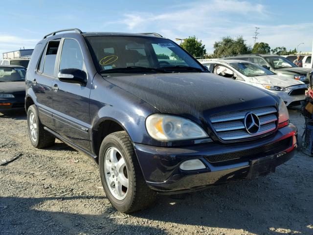 4JGAB57E33A444769 - 2003 MERCEDES-BENZ ML 350 BLUE photo 1