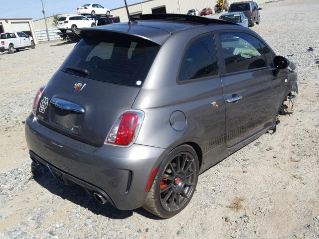 3C3CFFFH3DT742952 - 2013 FIAT 500 ABARTH GRAY photo 4