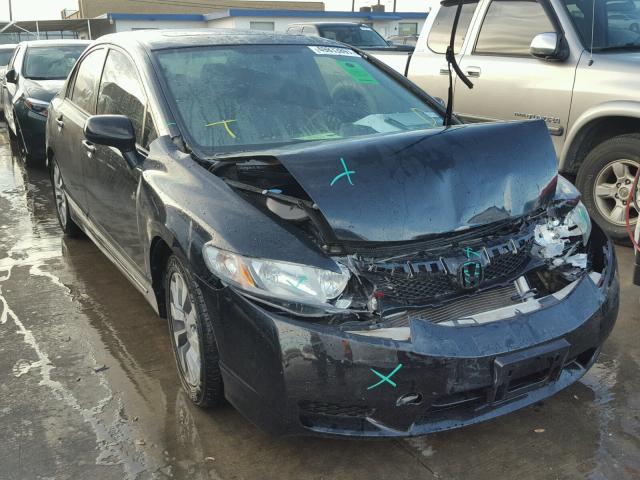 2HGFA16949H501535 - 2009 HONDA CIVIC EXL BLACK photo 1