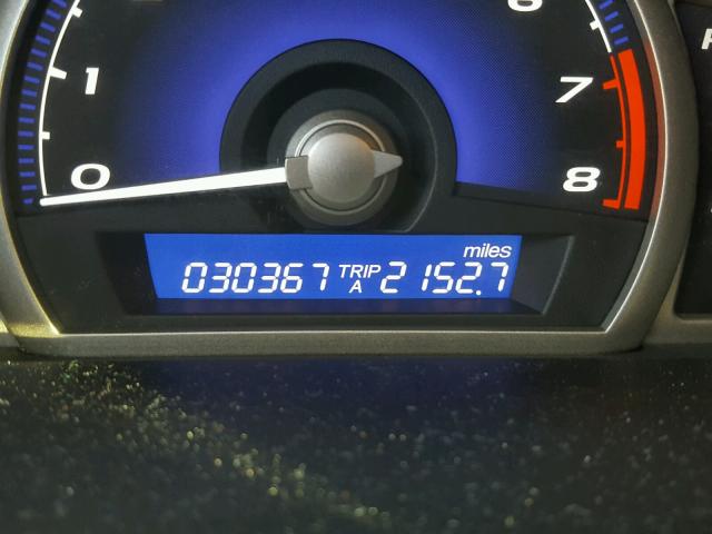 2HGFA16949H501535 - 2009 HONDA CIVIC EXL BLACK photo 8