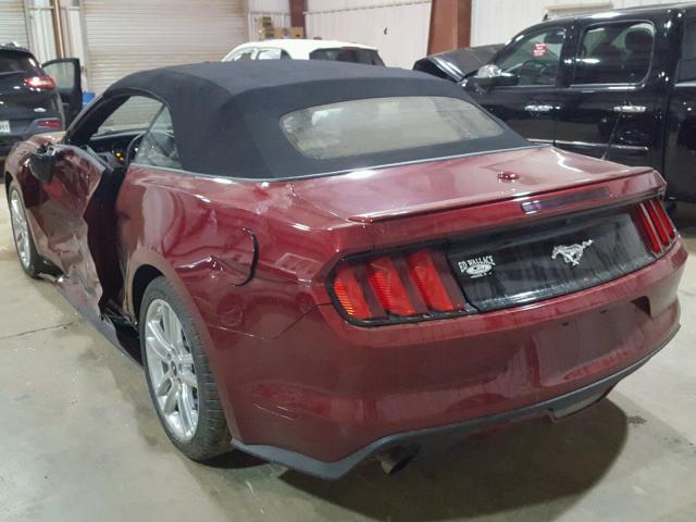 1FATP8UH3G5290146 - 2016 FORD MUSTANG RED photo 3