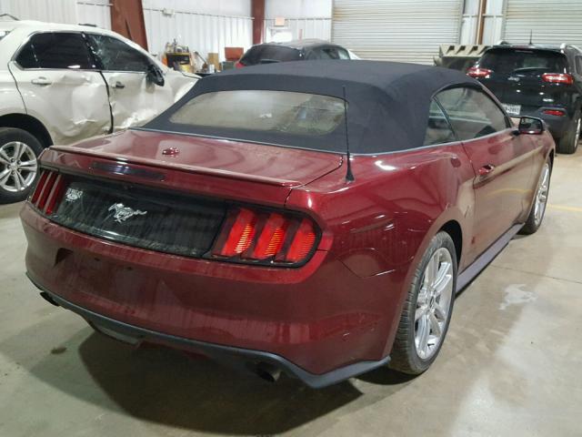 1FATP8UH3G5290146 - 2016 FORD MUSTANG RED photo 4