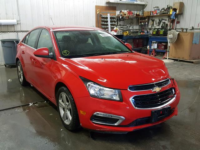 1G1PE5SB0F7163915 - 2015 CHEVROLET CRUZE LT RED photo 1