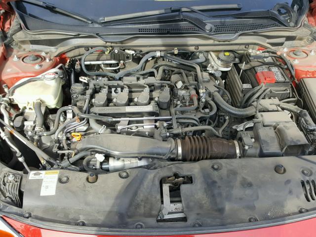 2HGFC1F35GH640186 - 2016 HONDA CIVIC EX RED photo 7