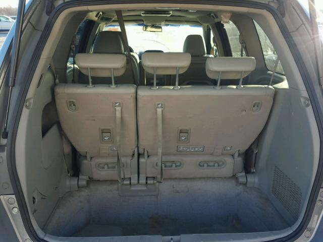 5FNRL38708B007674 - 2008 HONDA ODYSSEY EX BLUE photo 9