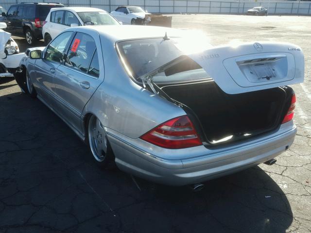 WDBNG70J0YA123952 - 2000 MERCEDES-BENZ S 430 SILVER photo 3