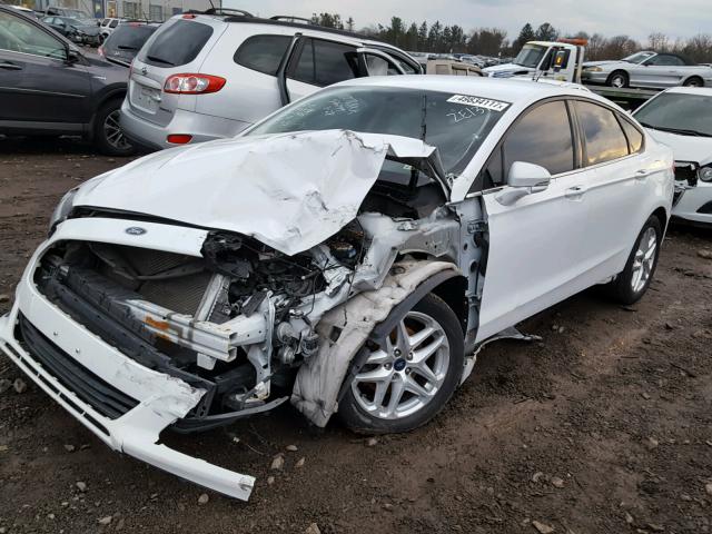 3FA6P0H79DR326799 - 2013 FORD FUSION SE WHITE photo 2