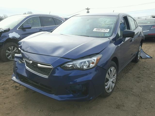 4S3GKAA6XJ1603163 - 2018 SUBARU IMPREZA BLUE photo 2