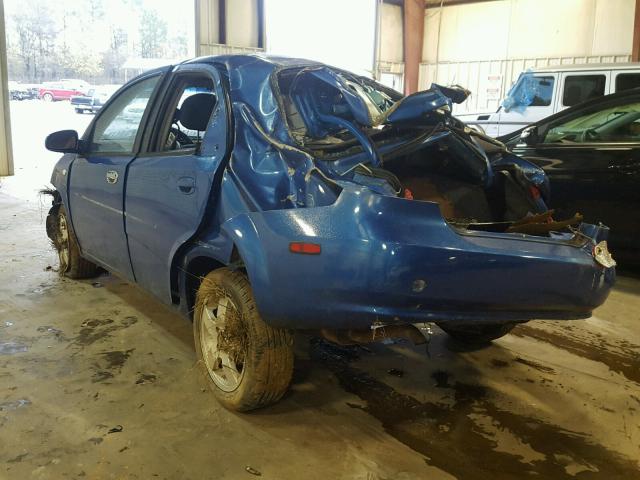 KL1TG56676B621287 - 2006 CHEVROLET AVEO LT BLUE photo 3