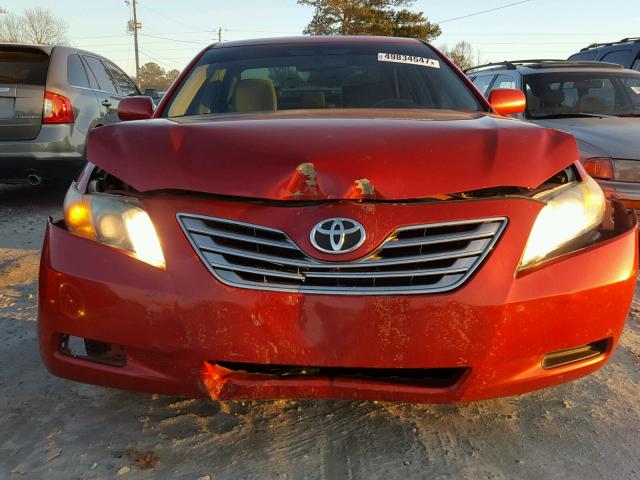 4T1BB46K99U088549 - 2009 TOYOTA CAMRY HYBR MAROON photo 9