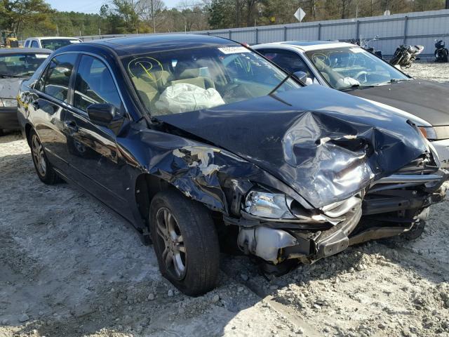 1HGCM56707A044475 - 2007 HONDA ACCORD EX BLACK photo 1