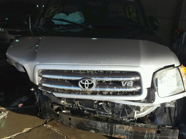 5TDBT48A64S212635 - 2004 TOYOTA SEQUOIA LI SILVER photo 7