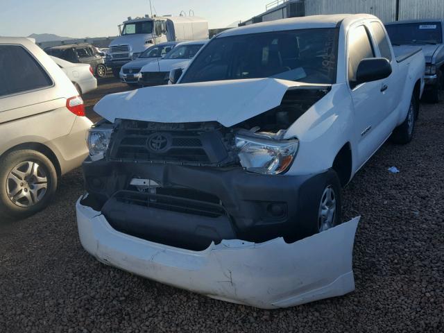 5TFTX4CN1EX040271 - 2014 TOYOTA TACOMA ACC WHITE photo 2