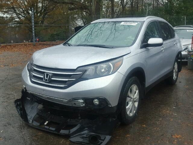 2HKRM3H71EH557847 - 2014 HONDA CR-V EXL SILVER photo 2