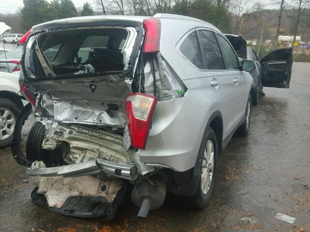 2HKRM3H71EH557847 - 2014 HONDA CR-V EXL SILVER photo 4