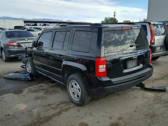 1C4NJPBA0CD512338 - 2012 JEEP PATRIOT SP BLACK photo 3