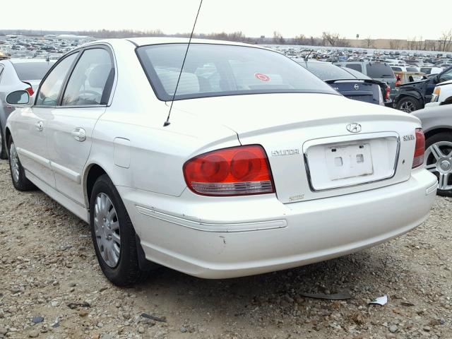 KMHWF25S82A529283 - 2002 HYUNDAI SONATA GL WHITE photo 3