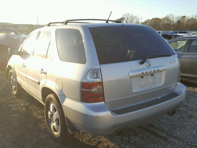 2HNYD18234H510616 - 2004 ACURA MDX SILVER photo 3