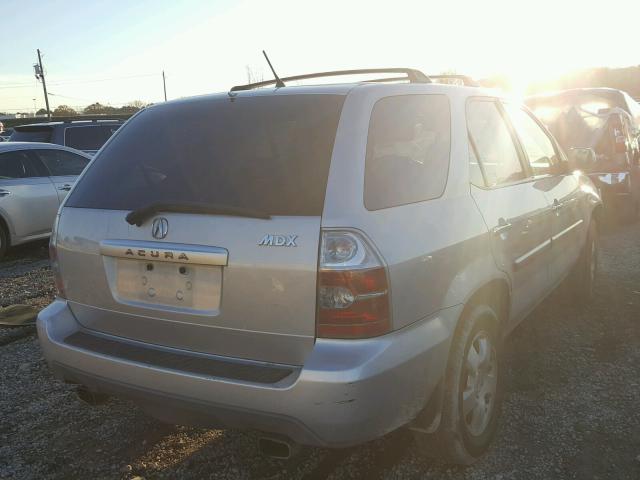 2HNYD18234H510616 - 2004 ACURA MDX SILVER photo 4