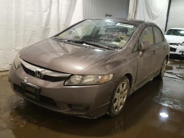 2HGFA1F51BH541591 - 2011 HONDA CIVIC LX GRAY photo 2