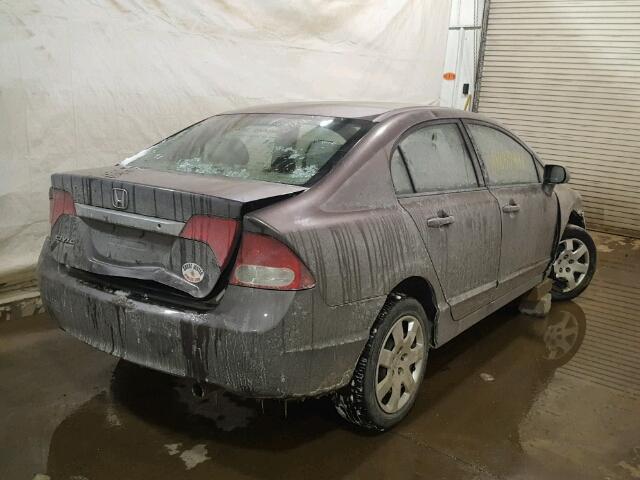 2HGFA1F51BH541591 - 2011 HONDA CIVIC LX GRAY photo 4