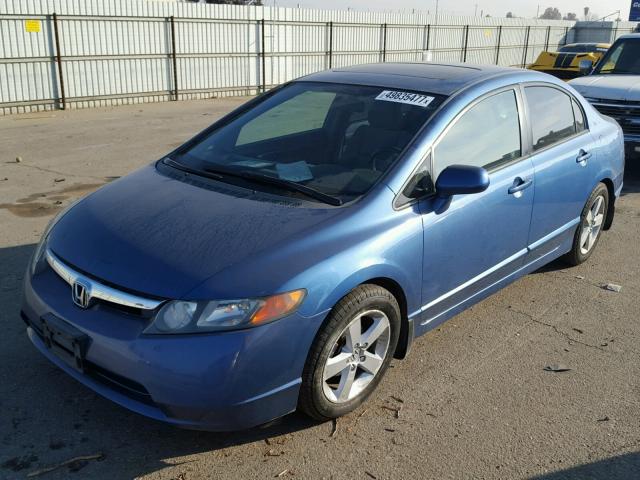 1HGFA16807L036128 - 2007 HONDA CIVIC EX ლურჯი ფოტო 2